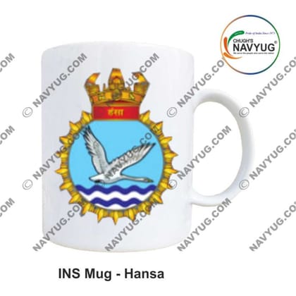 ArmyNavyAir INS Hansa Mug (350ml) | Premium Ceramic Crest Print | Defence Memorabilia