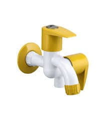 Dras Pro Bright Gold Bib Tap Two Way with Flange