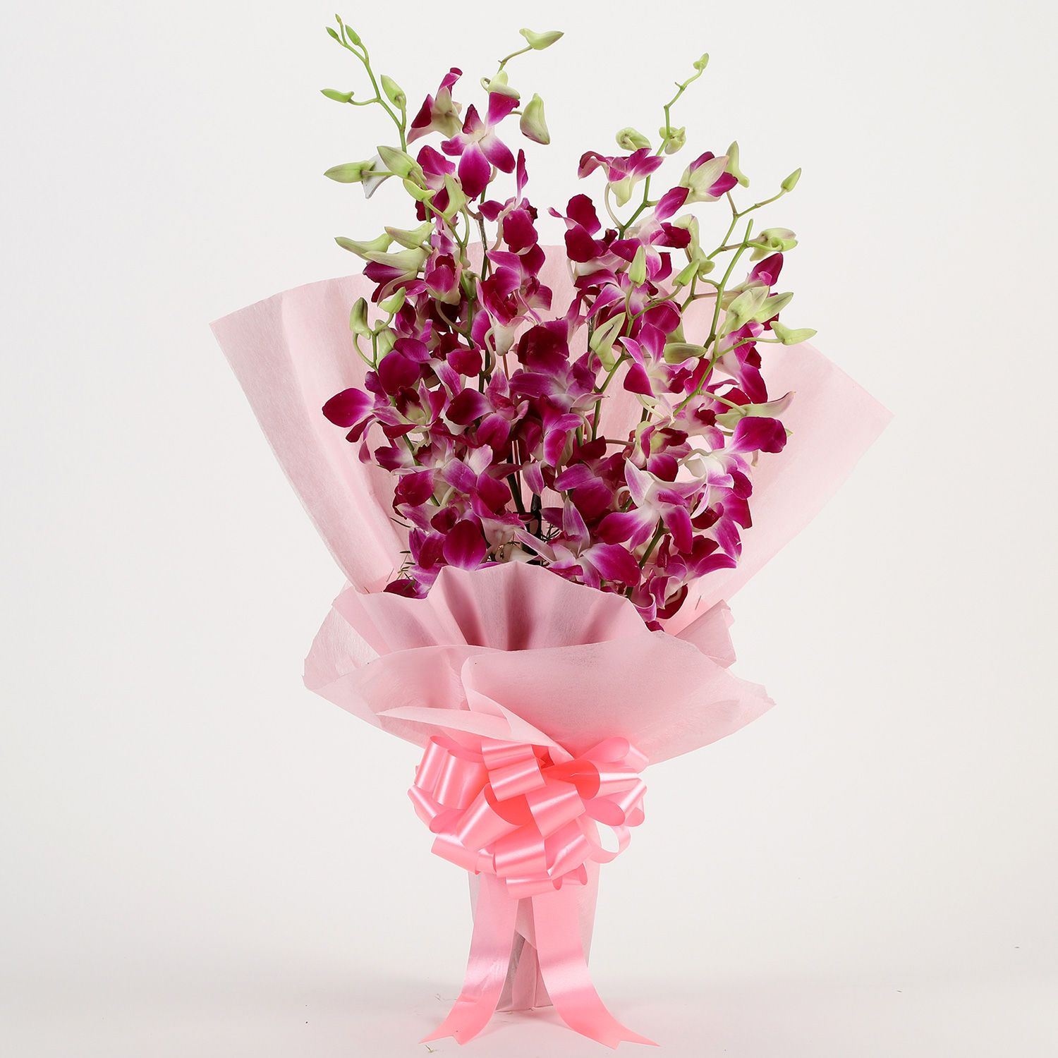 Splendid 6 Purple Orchids Bouquet