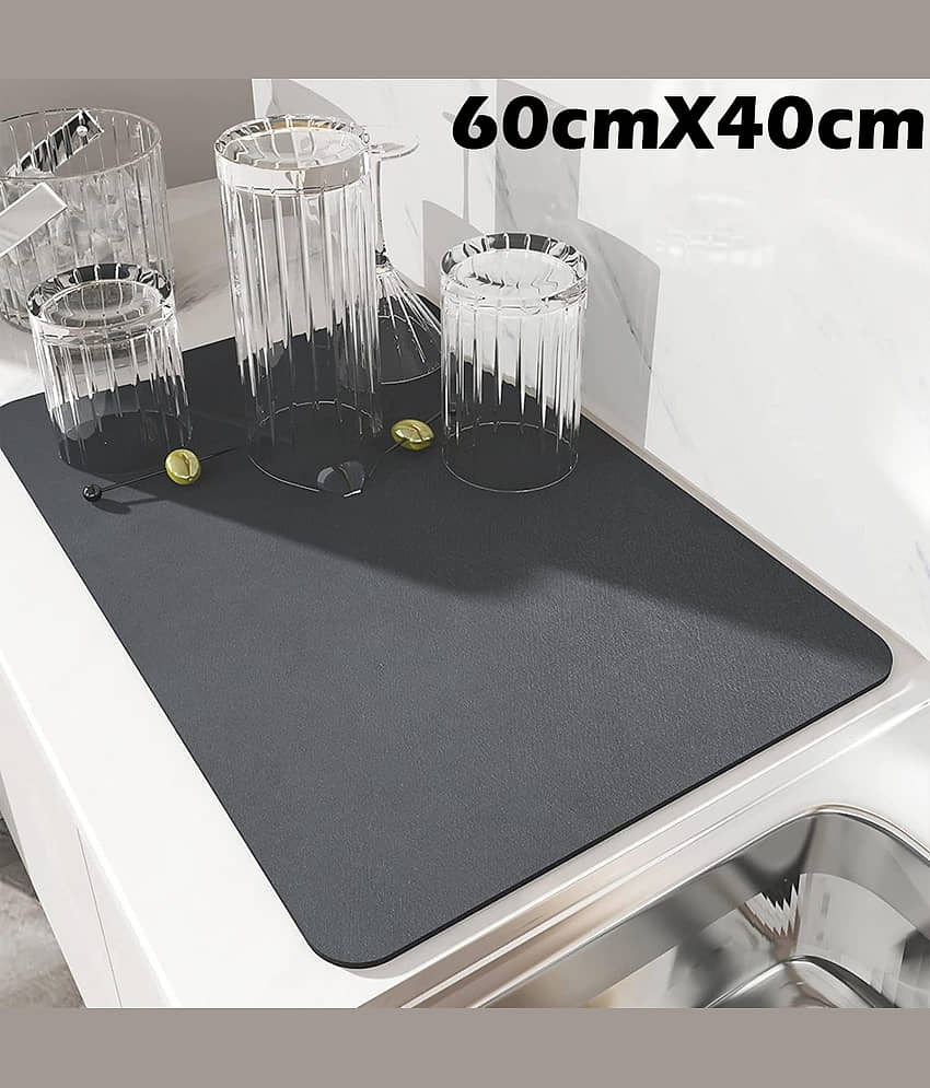 GEEO Black Non Woven Dish Racks ( Pack of 1 )