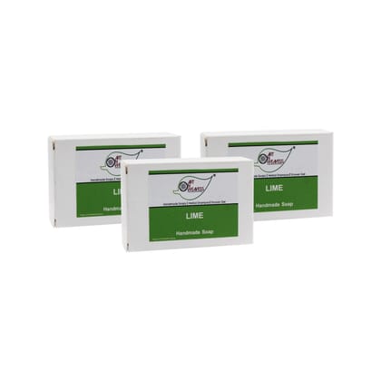 Artnweavess Lime Handmade Soap NT, 100 gm - Pack of 3