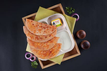 Aloo Paratha Curd Meal (2 Pcs)