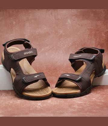 ASIAN - Brown Men's Floater Sandals
