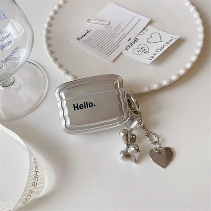 Metallic Charm Airpod Case Cover-Airpod Pro