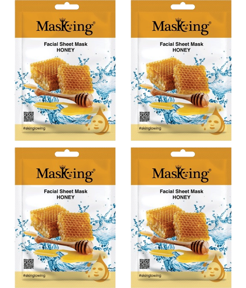 Masking - Fairness Sheet Mask for All Skin Type ( Pack of 4 )