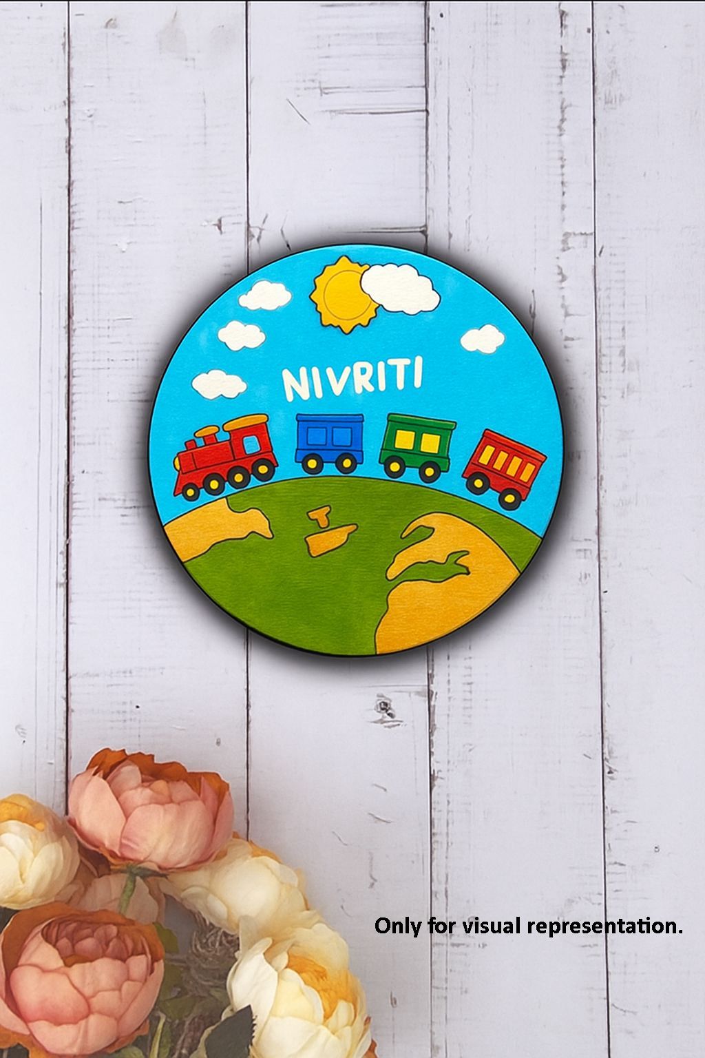 Dbeautify's Kids Name Plate – Train Theme