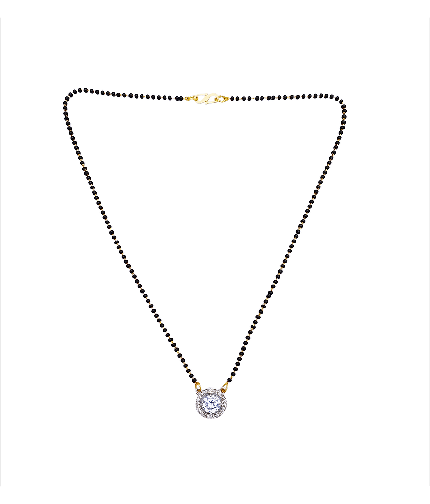 gilher - White Mangalsutra ( Pack of 1 )