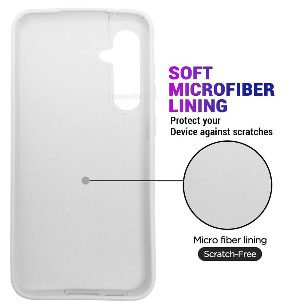 LIRAMARK Liquid Silicone Soft Back Cover Case for Samsung Galaxy S23 FE 5G