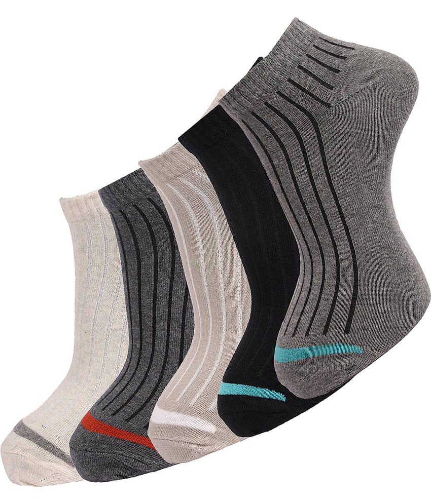 Dollar - Cotton Blend Multicolor Men's Ankle Length Socks ( Pack of 5 )
