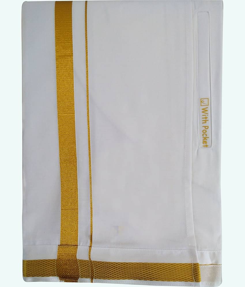 sundar White Lungi