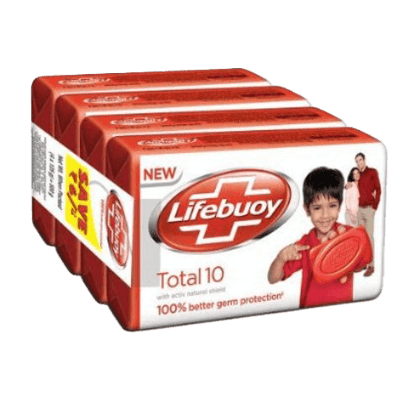 Lifebuoy Bathing Soap Total 10 4 x 65g