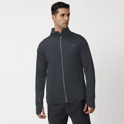 Blue Tyga Sunscreen Jacket Plus - Ultimate Sun Protection Wear for Plus Size-CHARCOAL / 3XL