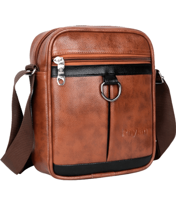 Raylan Tan Solid Messenger Bag