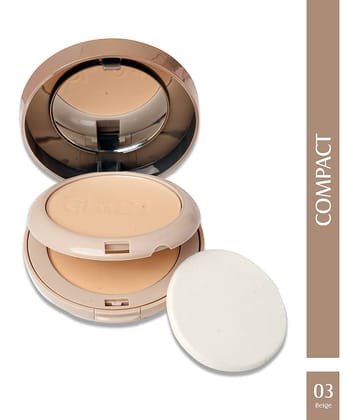 Glam21 High Definition Compact Powder 2-In-1 20G , Long-Lasting Mate Finish