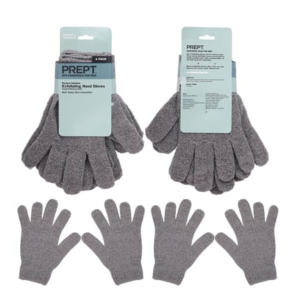 PREPT Microfiber Exfoliating Loofah Body Hand Gloves for Bathing | Shower Gloves | Dry Skin | Dead Skin Cell Remover | Body Scrub | Skin Exfoliator for Body | Shower Gloves for Men (2 Pairs) PREPT Microfiber Exfoliating Loofah Body Hand Gloves for Bathing | Shower Gloves | Dry Skin | Dead Skin Cell Remover | Body Scrub | Skin Exfoliator for Body | Shower Gloves for Men (2 Pairs)