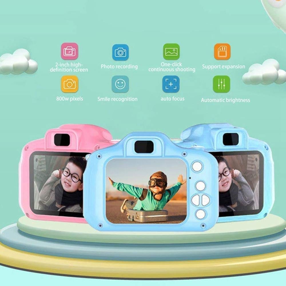 Kids Camera, Children's Digital Camera, Mini Camera for 3-12 Year Old Boys Girls, Small Camera with 2.0 Inch IPS Screen, 1080P HD Video, 32GB Micro SD Card, Shockproof, Birthday Gifts for Kids