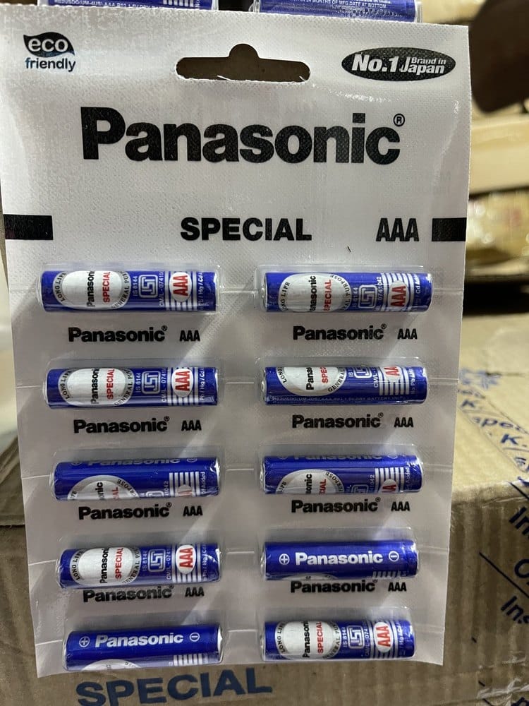 Panasonic 1.5V Metal AAA Batteries/Dry Cell, Anti Leak (Pack of 10)