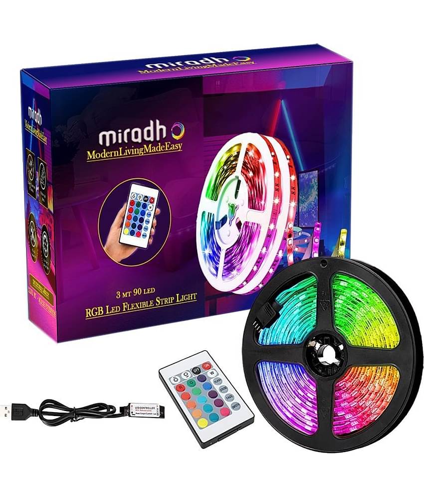 MIRADH - Multicolor 3Mtr LED Strip ( Pack of 1 )