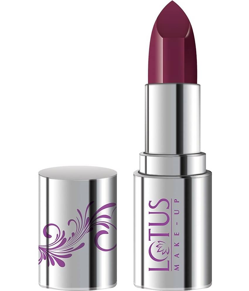 Lotus Makeup Ecostay Butter Matte Lip Color Plum Pearl 4.2g BM06 (Pack of 1) (Pack of 1)