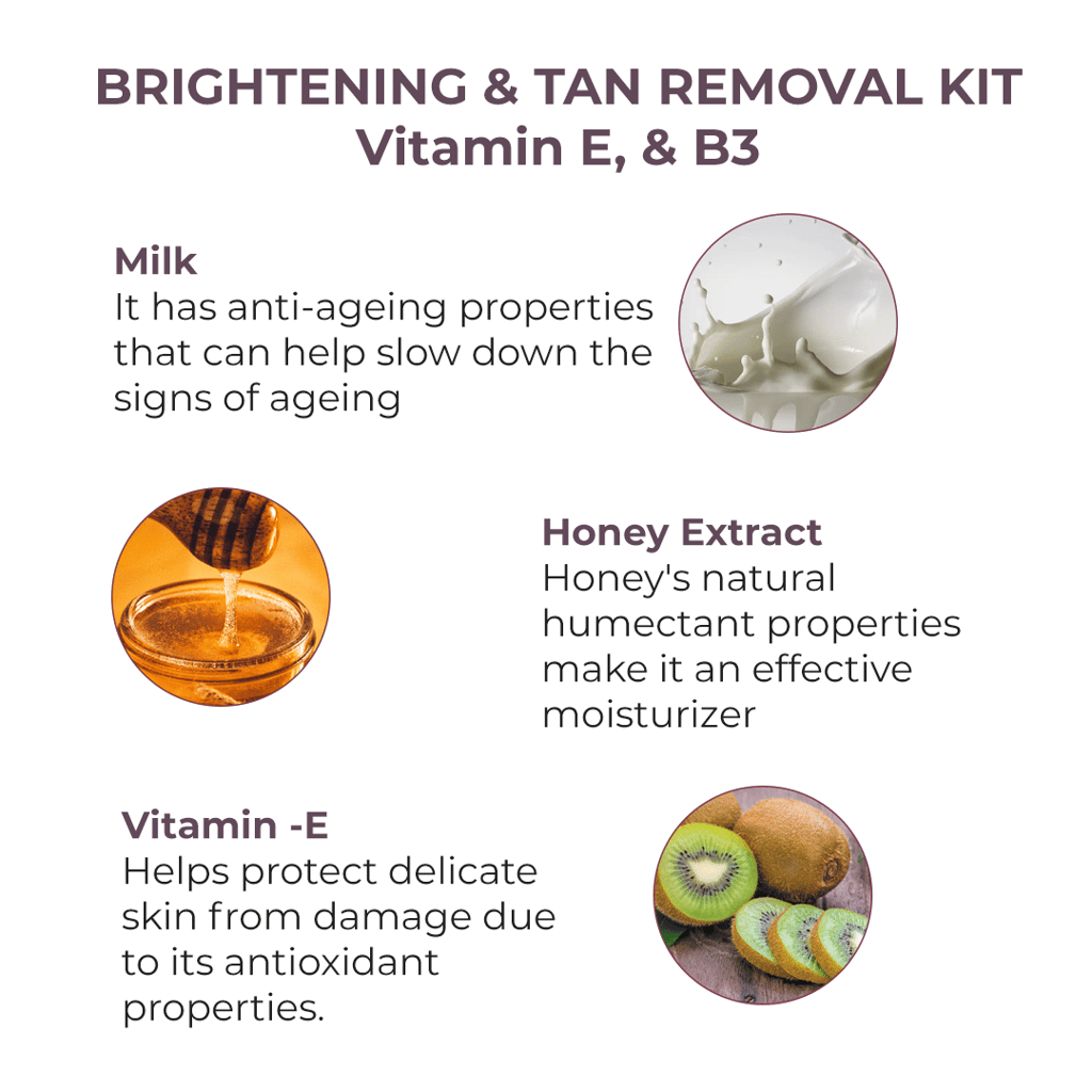Skin Co Brightening and Tan Removal pedicure & pedicure Kit with Vitamin E and B3