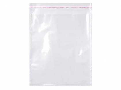 Transparent Self-Adhesive Poly Bags (16-22) INCH| Peel & Seal Resealable Plastic Packaging Bags | Crystal Clear Packing Pouches 1kg Packet