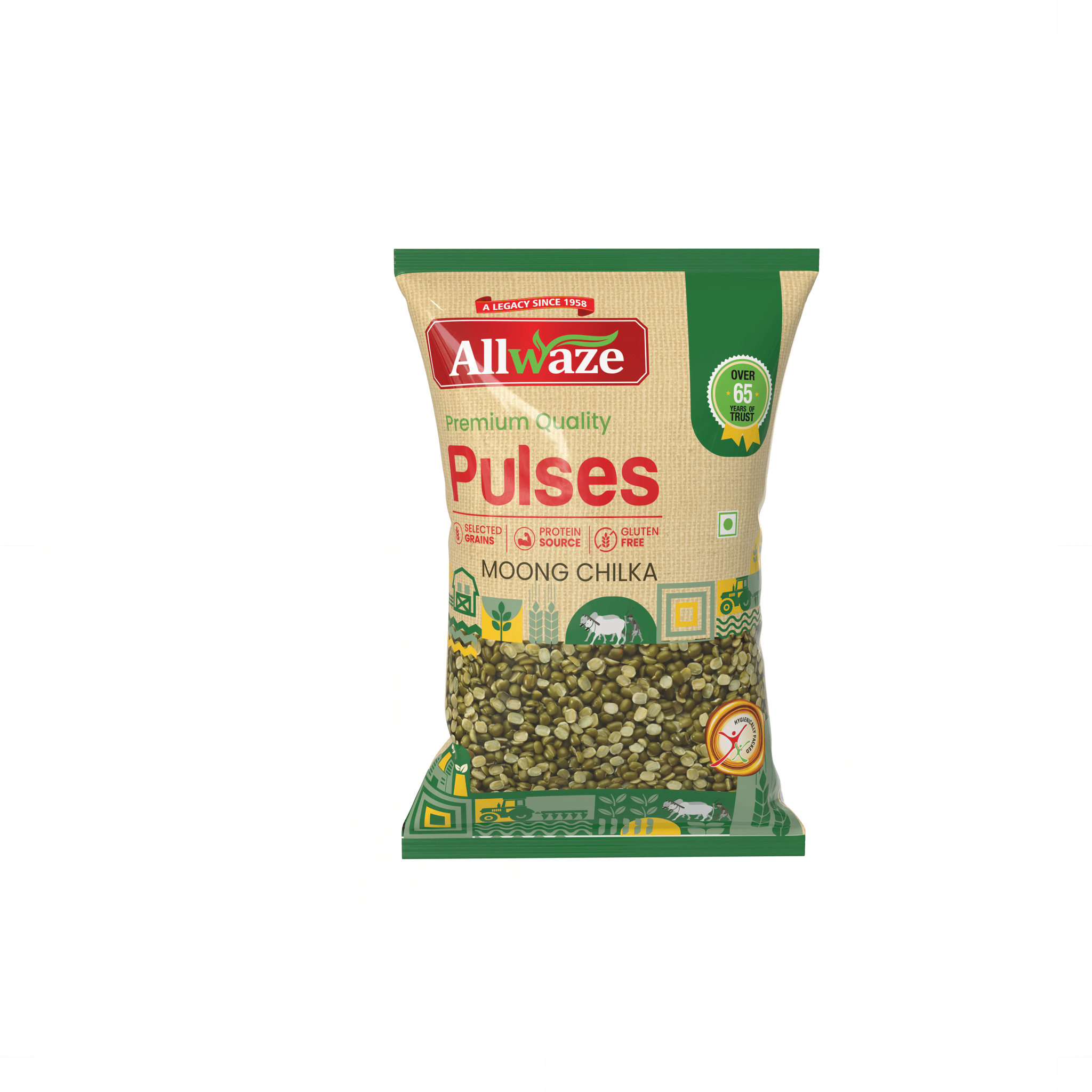 Allwaze Moong chilka 500gram