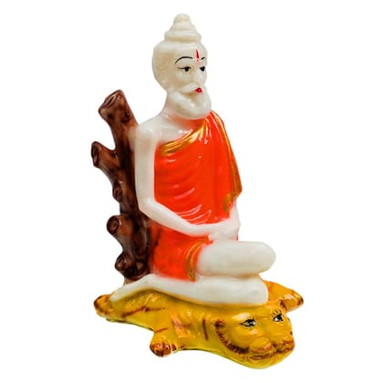 MAYAPURI Solid PVC Loknath Baba Idol Statue, Lokenath Brahmyachari Murti for Pooja Home Temple, Office Entrance Decor (Height : 7 Inches)