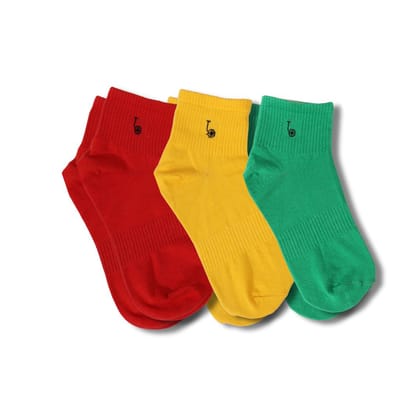 Thela Gaadi TG Basic Solid Socks (Pack of 3 Pairs)