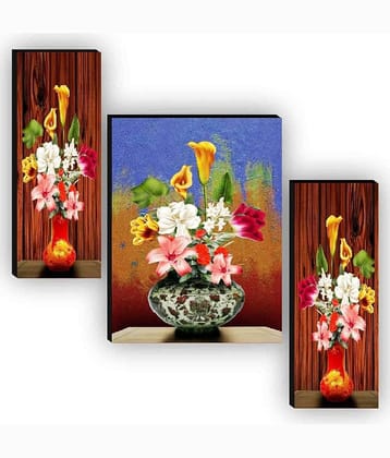 SNDArt - Flower Pots Wall Painting For Living Room Gift Items 12 x`18 inch