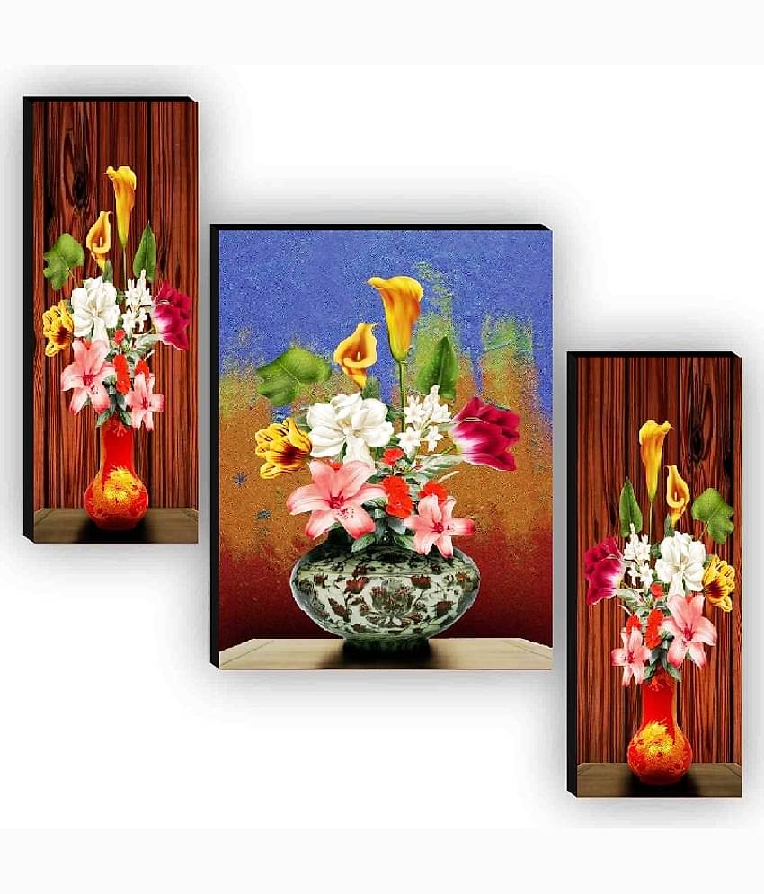 SNDArt - Flower Pots Wall Painting For Living Room Gift Items 12 x`18 inch