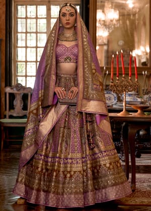 Magenta Purple Designer Lehenga Set