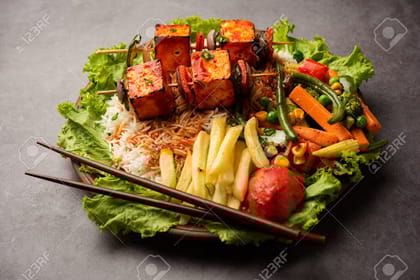 Grilled Cottage Cheese Pesto Sizzler