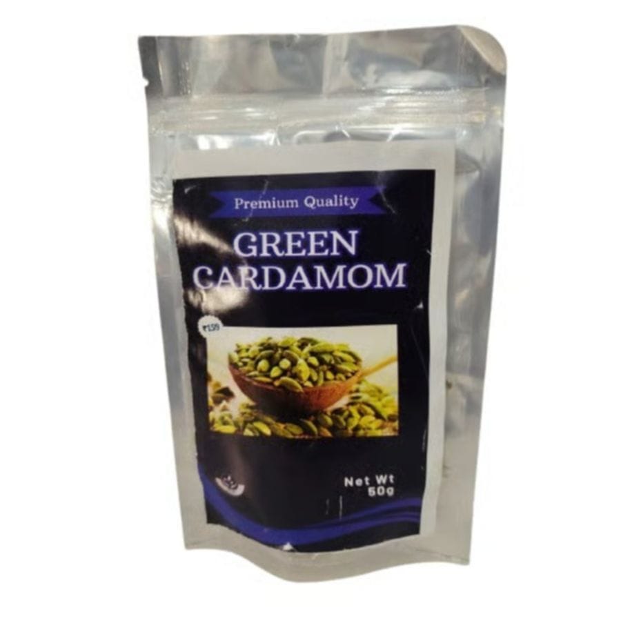 Premium Quality Green Cardamom Whole Pods - Aromatic Spice 50g - 50 gm