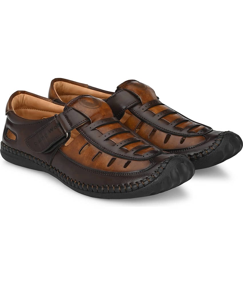 Rising Wolf - Brown Men's Sandals