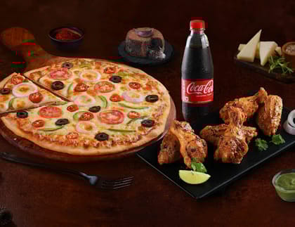 Any Large 10" Pizza + Any Starter [FREE Coke & Choco Lava Cake]