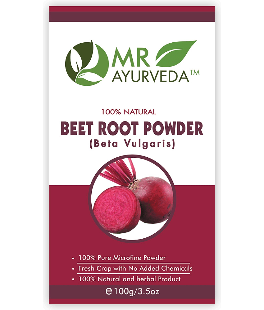 MR Ayurveda BeetRoot Powder for Skin & Hair Care Face Pack Masks 100 gm