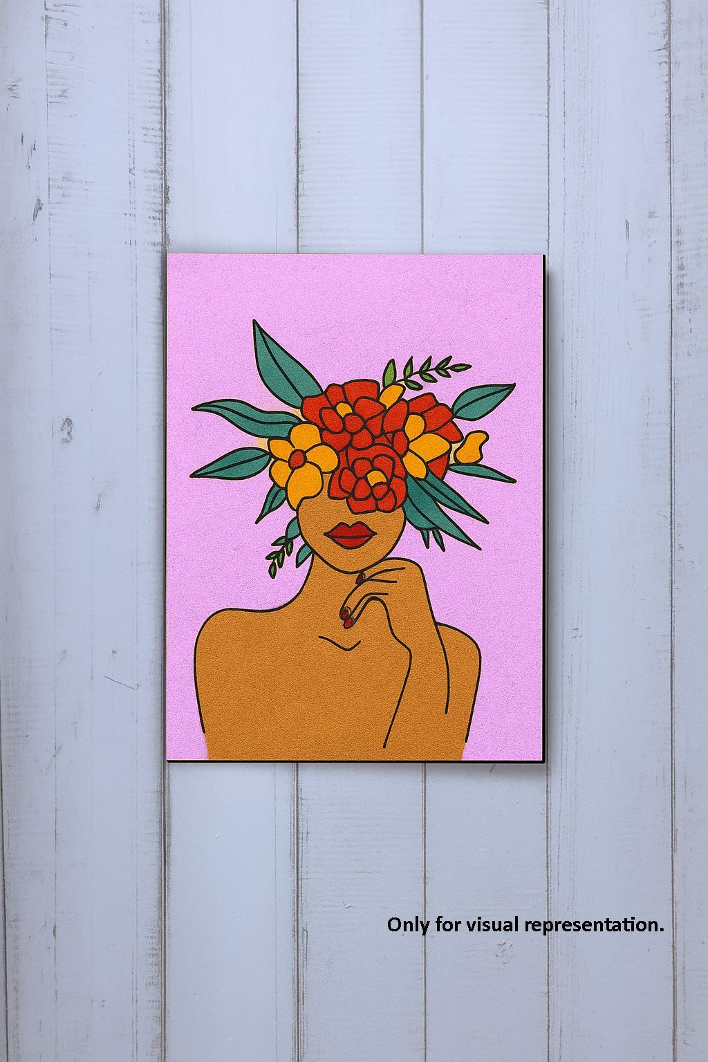 Dbeautify's MDF DIY Traditional Woman Painting