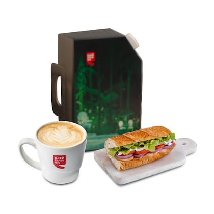Cafe Latte Uniflask N Smoked Chicken Sandwich