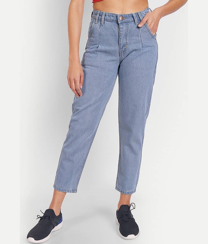 AngelFab - Light Blue Denim Jogger Women's Jeans ( Pack of 1 )