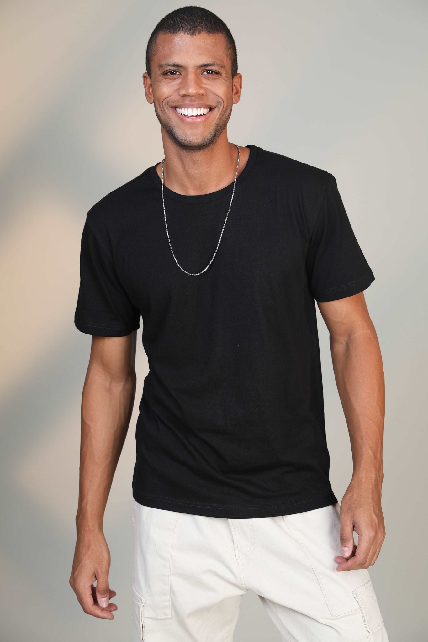 Bold Black - Short sleeve t-shirt-XS
