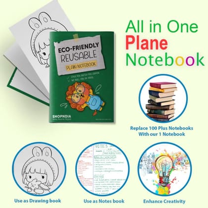 Plain Eco-Friendly Reusable Notebooks (Set 2)