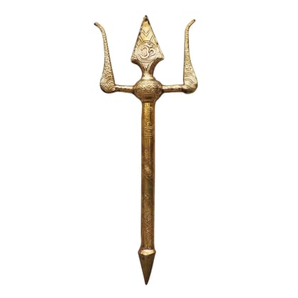 Brass Trishul, Height : 30 Inch (ZMAS138 R)