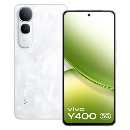 vivo Y400 5G (Glam White, 8GB RAM, 128GB Storage) with No Cost EMI/Additional Exchange Offers vivo Y400 5G (Glam White, 8GB RAM, 128GB Storage) with No Cost EMI/Additional Exchange Offers - Glam White / 8GB RAM + 128GB Storage