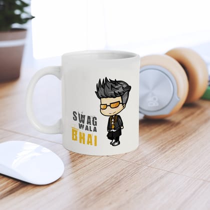 "Swag wala Bhai" Brother Ceramic Coffee/Tea Mug