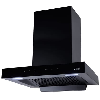 Elica 60cm 1350 m3/hr Filterless Autoclean Kitchen Chimney with 10 Years Motor & 5 Years Comprehensive Warranty | FL 600 SPT HAC MS NERO | Black | Touch + Motion Sensor Control Elica 60cm 1350 m3/hr Filterless Autoclean Kitchen Chimney with 10 Years Moto