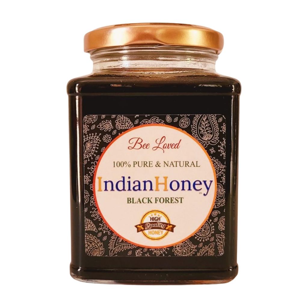 IndianHoney BlackForest Honey 100% Natural & Pure Forest-Sourced No Added Sugar (500gm)