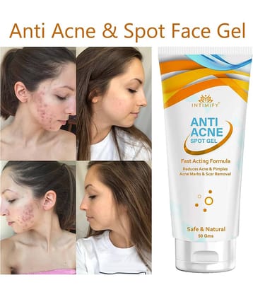 Intimify Anti Acne Face Gel, Acne Spot Corrector Gel, Moisturizer All Skin Type Aloe Vera (50 gm)