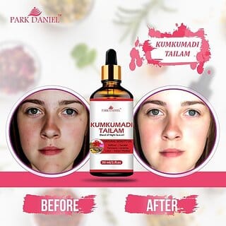 PARK DANIEL 100% Pure Kumkumadi Tailum Face Oil- For Radiant, Healthy & Natural Glow Skin(30 ml) (30 ml)