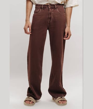 9x denims Basic Men's Jeans - Brown ( Pack of 1 )