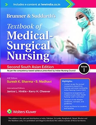 Brunner & Suddarth s Textbook Of Medical Surgical Nursing (SAE) 2nd Edition 2022